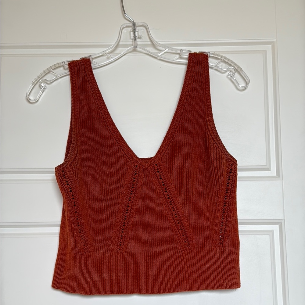 Banana Republic Rust Knit Tank Top